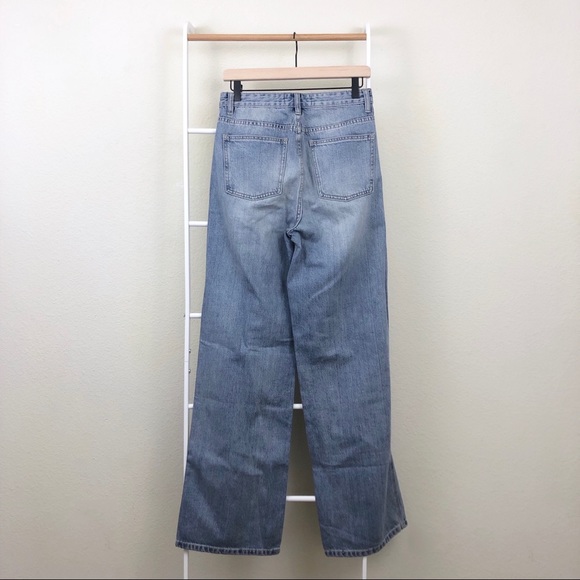 NWT Nasty Gal Exposed Button Fly Flare Jeans - Picture 2 of 6